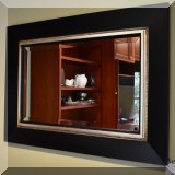 DM03. Beveled glass wall mirror. 20”h x 42”w 